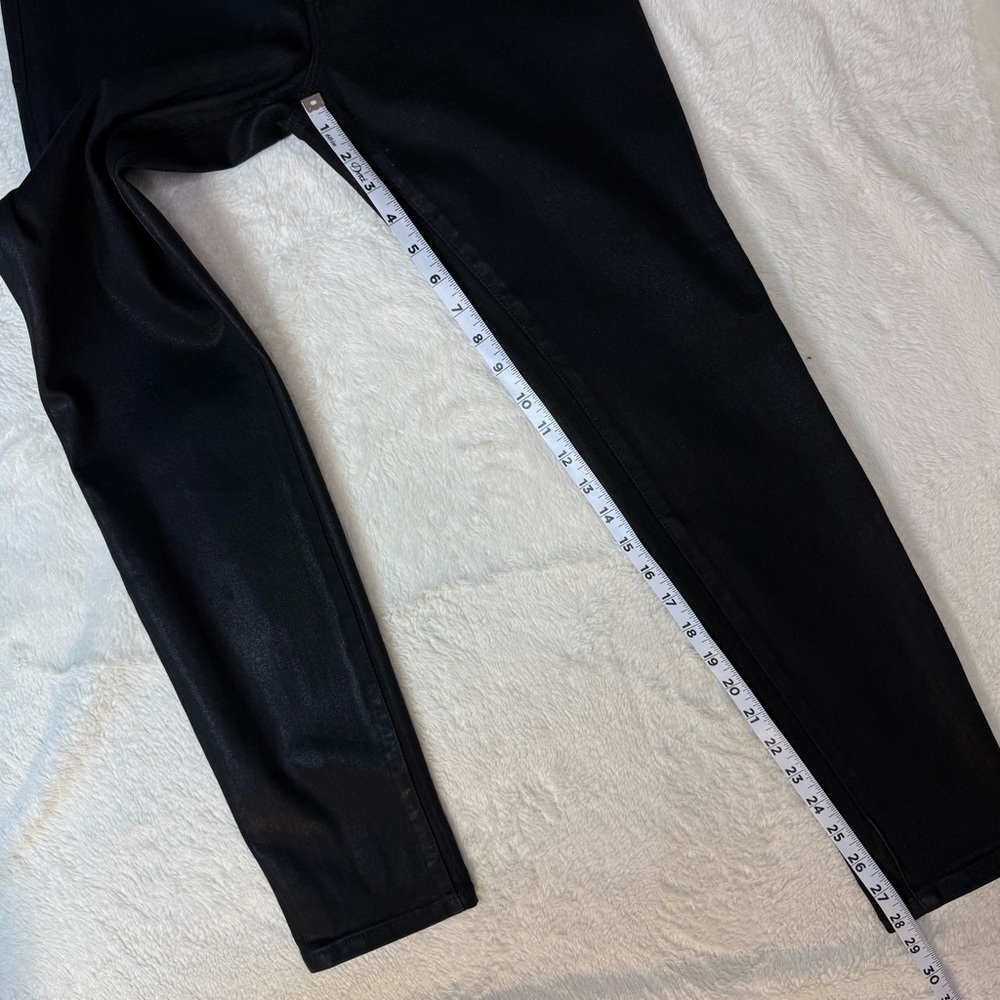 Good American Good Legs Black Coated Skinny Jeans Pants - Sz 8/29, NWT - Picture 5 of 14